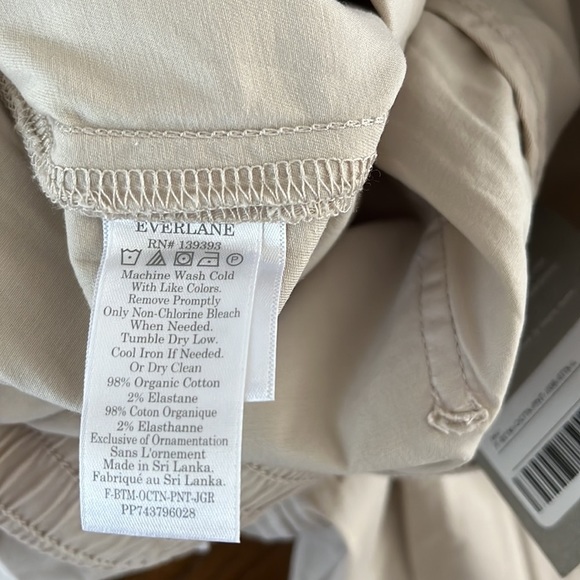 Everlane Organic Cotton The Easy Snap Bottom Jogger Pants Size L - Picture 9 of 10